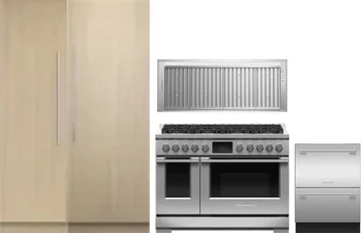 5 Piece Package Includes Refrigerator, Freezer, Range, Hood And Dishwasher